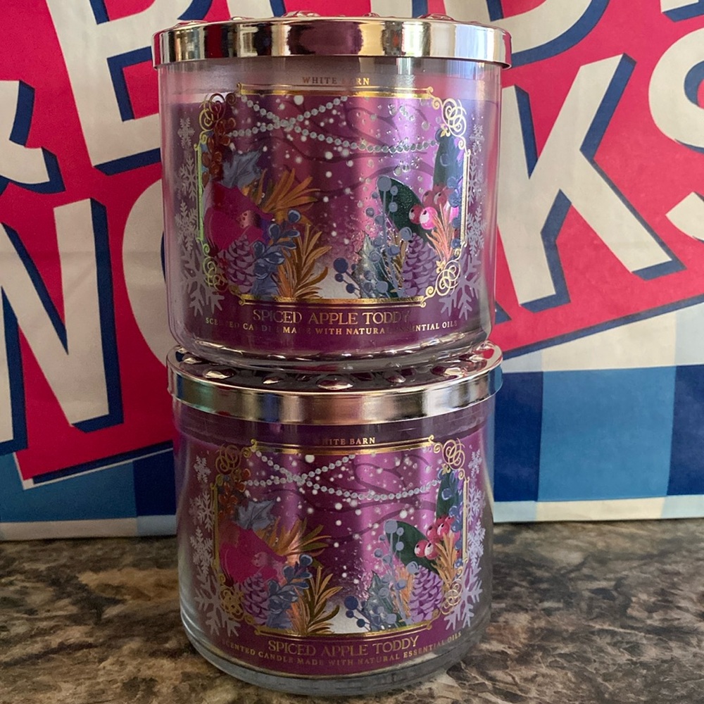 Bath & Body Works Spiced Apple Toddy  3-wick candles